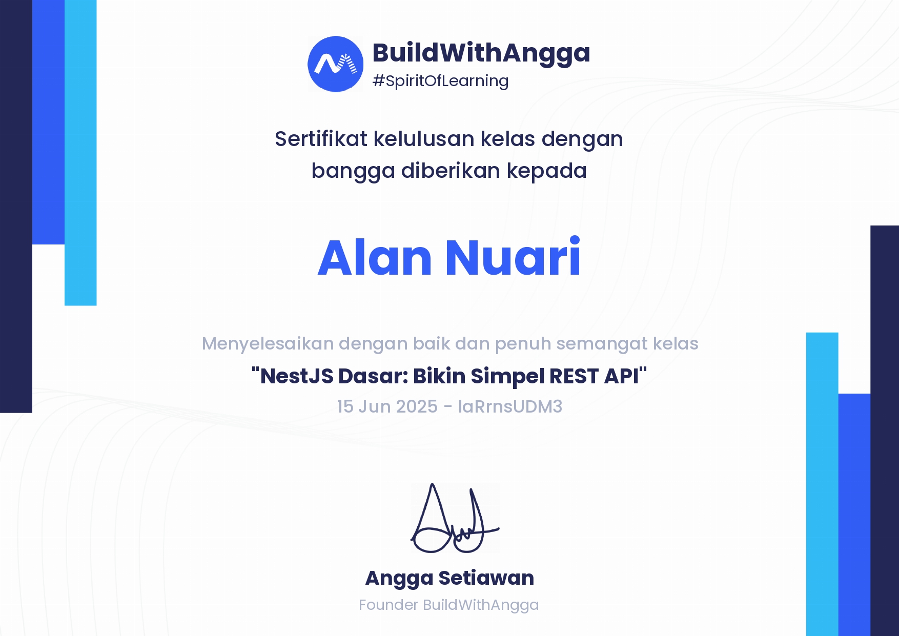 bwa sertif nest